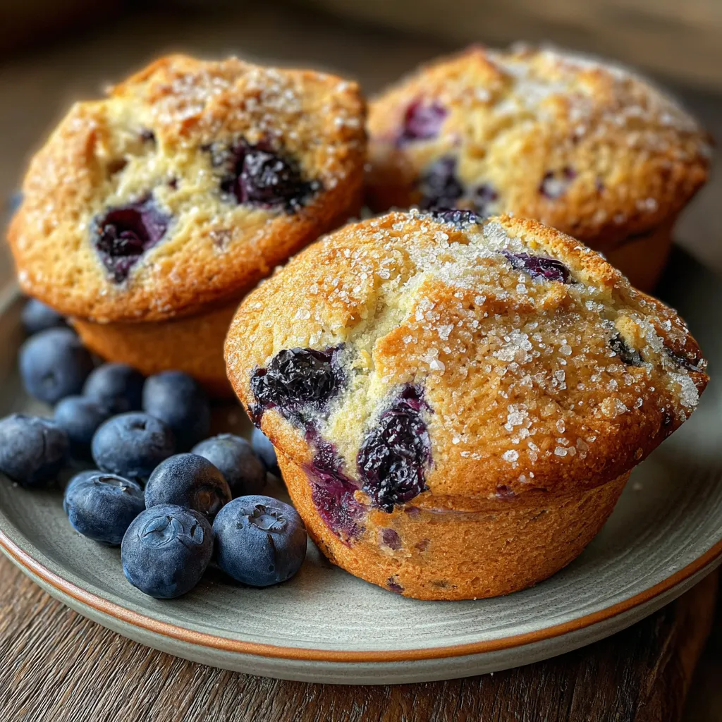 Easy Recipe: Bakery-Style Blueberry Coffee Cake Muffins with Glaze